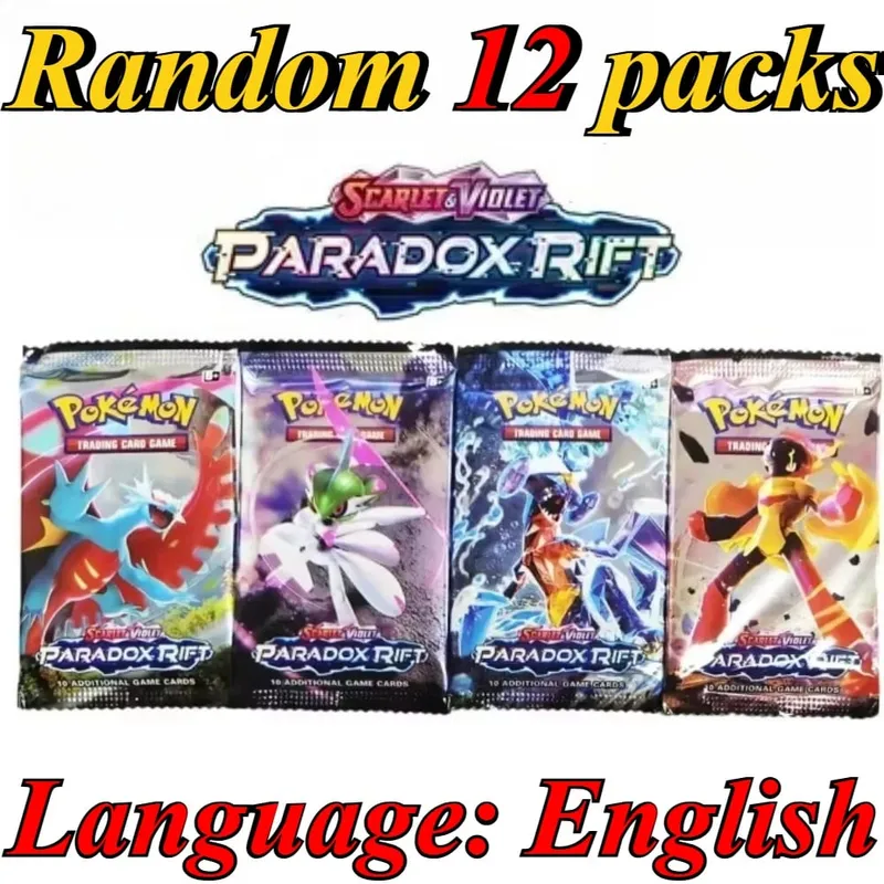 10 pacchetti di carte Pokémon Stelle luminose 151 evoluzioni prismatiche PALDEAN FATES Regalo di carte di transazione di battaglia di rinforzo inglese — image 28