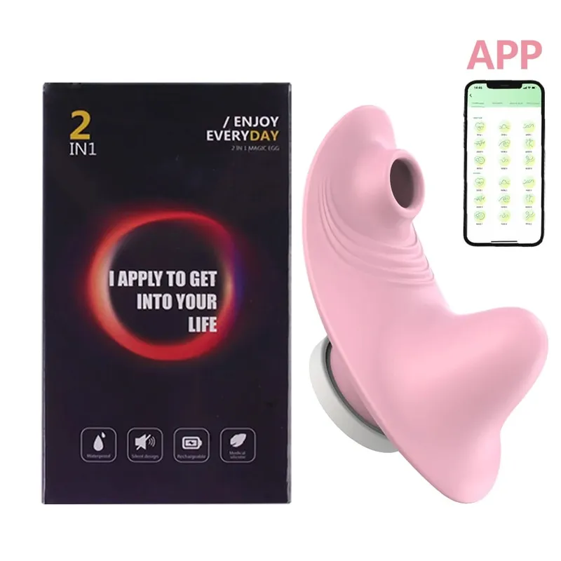 Mini Vibrator Boleh Dipakai Untuk Wanita Apl Penghisap Kelentit Bluetooth Alat Kawalan Jauh Vibro Pada Seluar Dalam Seksi Perangsang Mainan Seks Dewasa — image 8