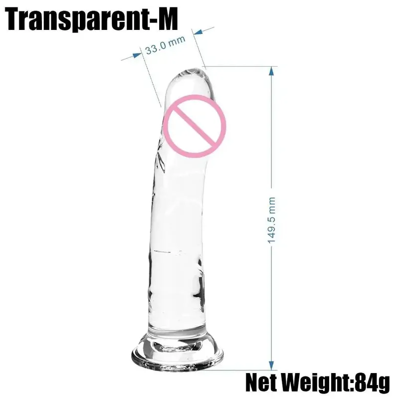 Realistico piccolo dildo in gelatina di silicone per donne con ventosa compatibile con strapon plug anale giocattolo del sesso per adulti per donne — image 7