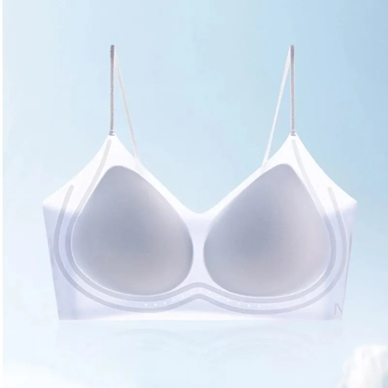 Intimo estivo sottile ultrasottile con tracolla sottile scintillante dalla pelle di ghiaccio per le donne senza segni e bellissimo reggiseno sulla schiena — image 6