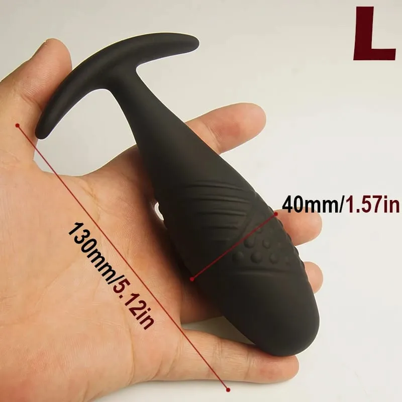 Tappi anali in silicone con base affusolata per comfort testurizzati Giocattoli del sesso anale Trainer Training Analplug Buttplug Butplug