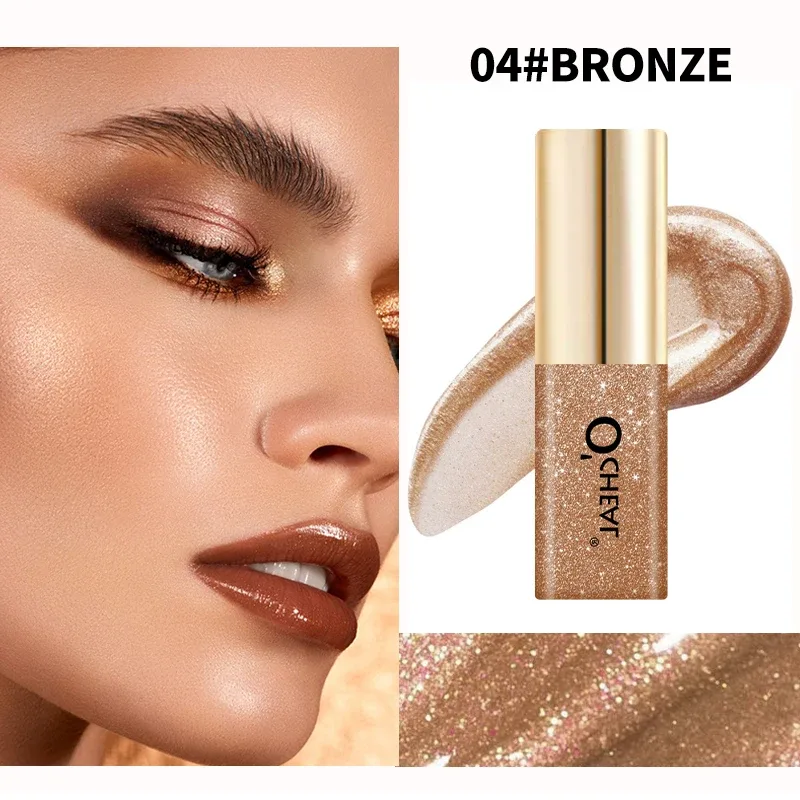 O'cheal líquido sombra de olho pescoço diamantes brilhante à prova dwaterproof água encantador bicho da seda brilho maquiagem dos olhos cosméticos glitter altamente pigmentado — image 9