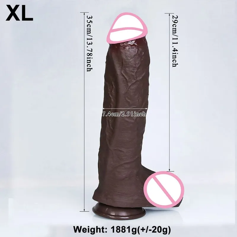 Realistische 4 Maten Zachte Grote Dildo Dubbele Siliconen Zuignap Penis Koppels Masturbatie Zachte Pik Vrouw Man Anale Adult Sex speelgoed — image 13