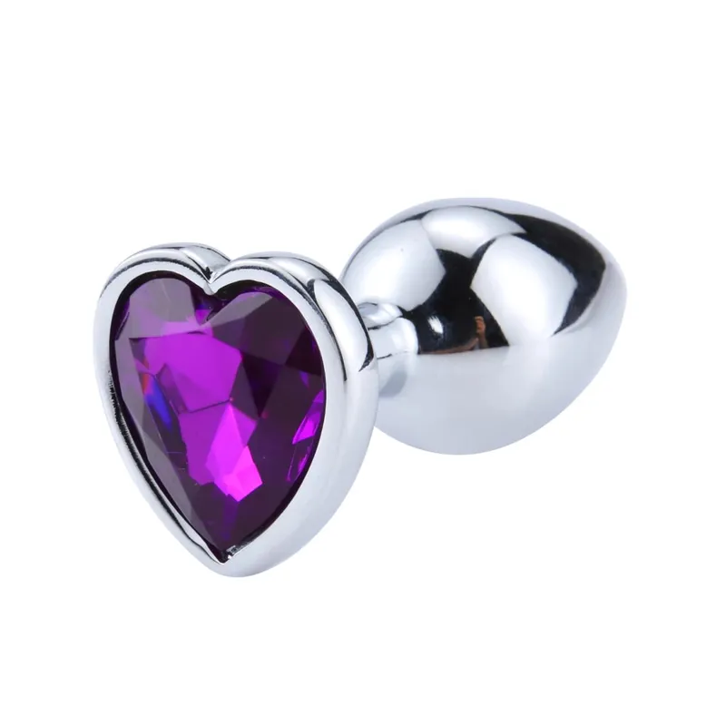 Anal Plug Heart 3 Sizes Stainless Steel Crystal Anal Plug Removable Butt Plug Stimulator Anal Sex Toys Prostate Massager Dildo — image 9