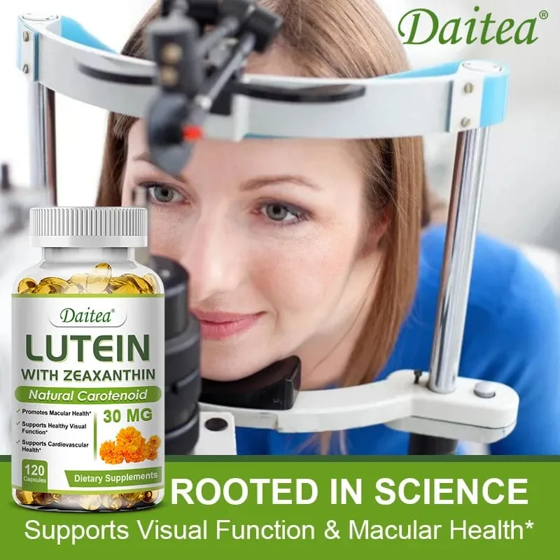 Luteïne oogsupplement - bevat vitamines Zeaxanthine-extract Verbetert oogoedeem Verbetert het gezichtsvermogen Gezondheid van de ogen