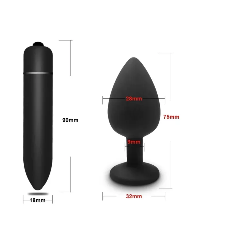 Anal Spielzeug Weiche Silikon Anal Plug Mini Bullet Vibrator Butt Plug Männer Frauen Homosexuell Paare Anal Prostata Stimulator Sex Spielzeug für Erwachsene — image 11