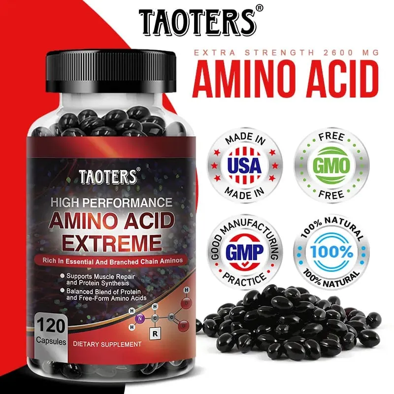 Capsule avanzate di aminoacidi per bodybuilding - Aiutano ad aumentare la forza, la resistenza, la sintesi proteica, a costruire la massa muscolare, l'energia per gli addominali — image 4