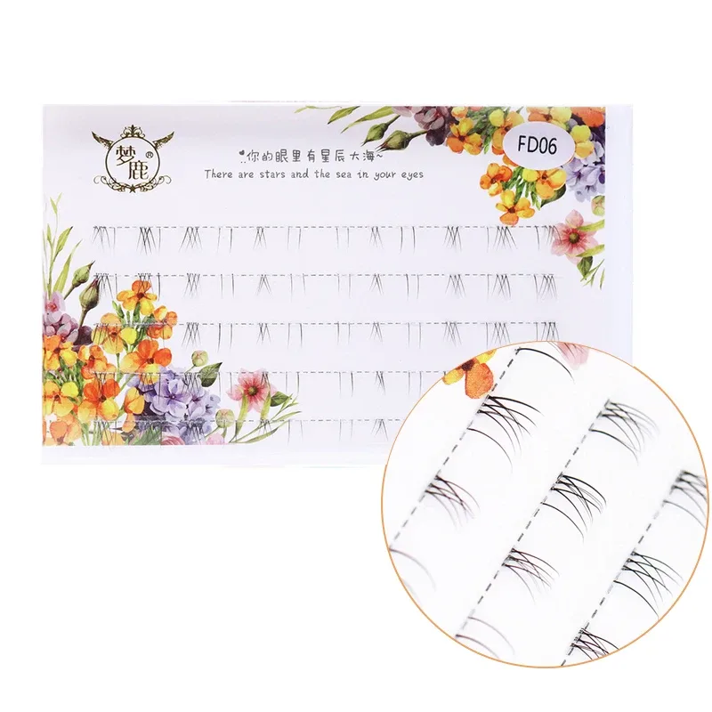 J Curl V Shape Under Eyelash Comic Eye Lashes Natural Bottom Lashes Soft Manga Eyelashes Bunches Eyelash Clusters Korean Makeup — image 23