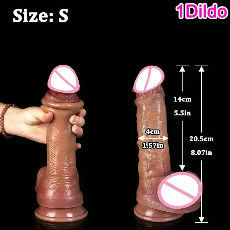 Realistické měkké posuvné dildo předkožkou s dvojitým průnikem a přísavkou pro vaginální a anální masturbaci Ženská sexuální hračka Fake Ma — image 9