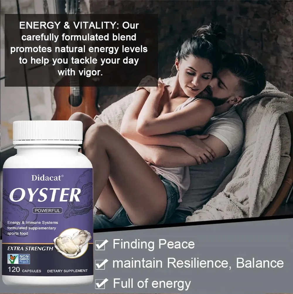Estratto di ostrica - Supporta la motivazione delle prestazioni atletiche e l'immunità Integratore nutrizionale 120 capsule — image 4