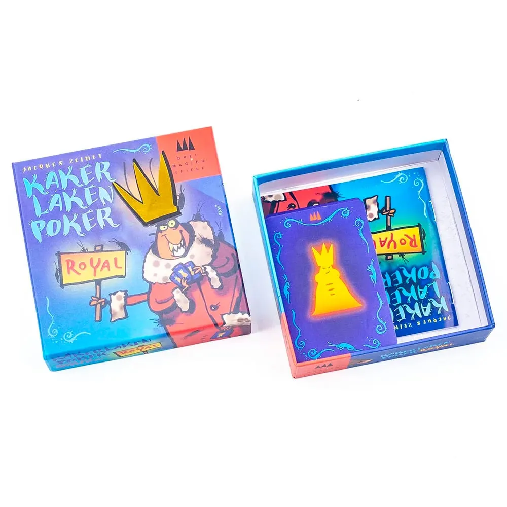 Jeu de cartes Royal Kaker Laken Premium - Poker Night Essential avec tableau de triche Devir-game Moth pour un maximum de plaisir — image 4