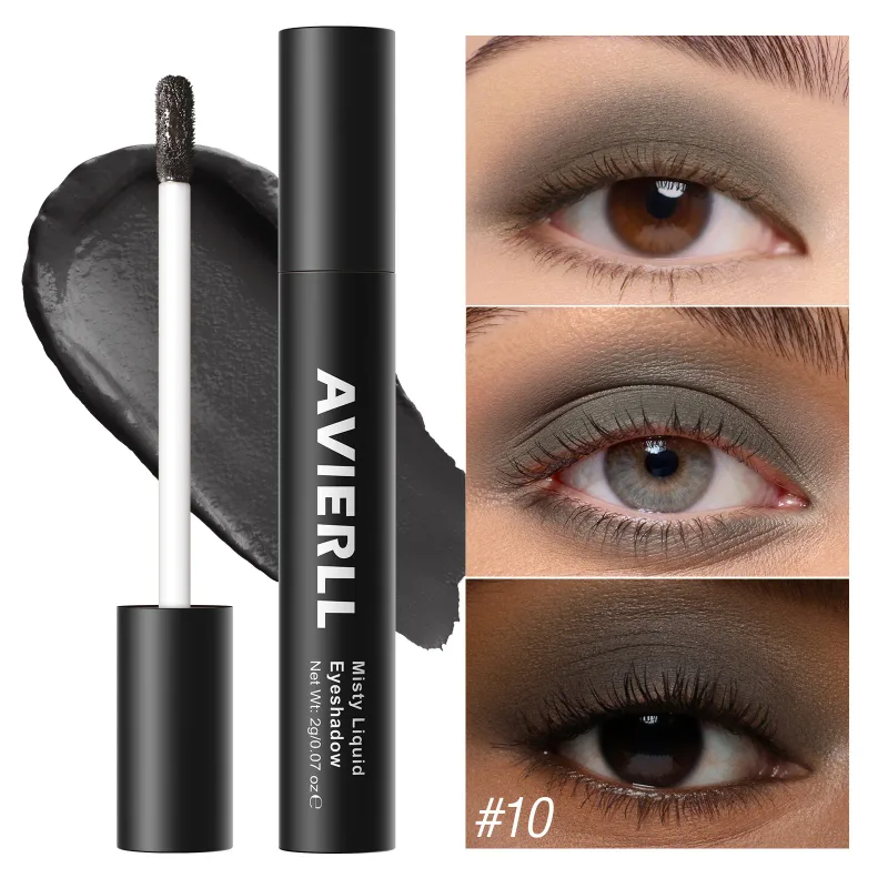 10 Warna Matte Nude Eye Bronzer Pembayang Mata Cecair Kalis Air Mata Tahan Lama Shdaow Kontur Pipi Semulajadi Kosmetik Wanita — image 8