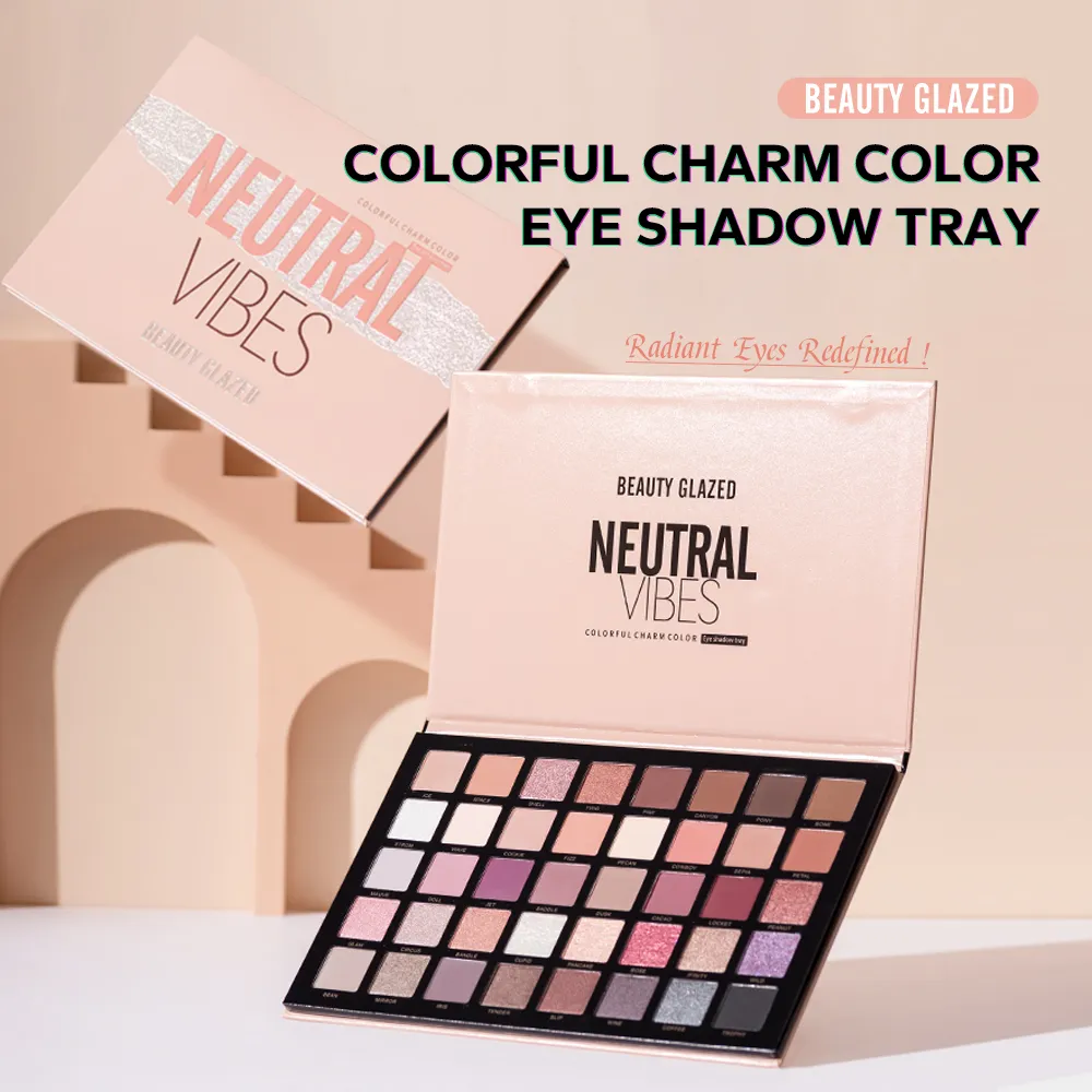 Matte 40 สีไฮไลท์ Shimmer Eye Shadow เครื่องสำอางค์ Palette Glitter Eyeshadow Palette