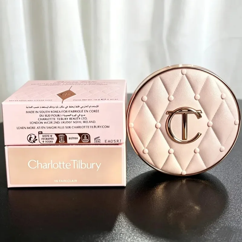 Charlotte Tilbury Concealer Cushion Silky Setting Powder Concealer Přenosný dlouhotrvající podkladový make-up s dárky v krabičce — image 13