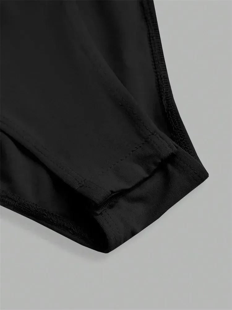 Body basique à manches courtes pour femmes, couleur unie, col rond, barboteuse moulante, chemisier, Streetwear, été