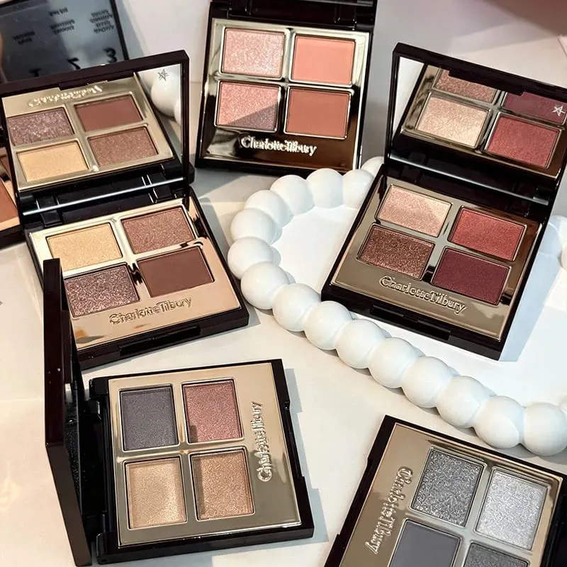 CT สี่สีอายแชโดว์ Palette Matte Glitter อายแชโดว์เงา Eye แต่งหน้าหมอน Talk Easy To Color Natural Foundation เครื่องสำอาง — image 1