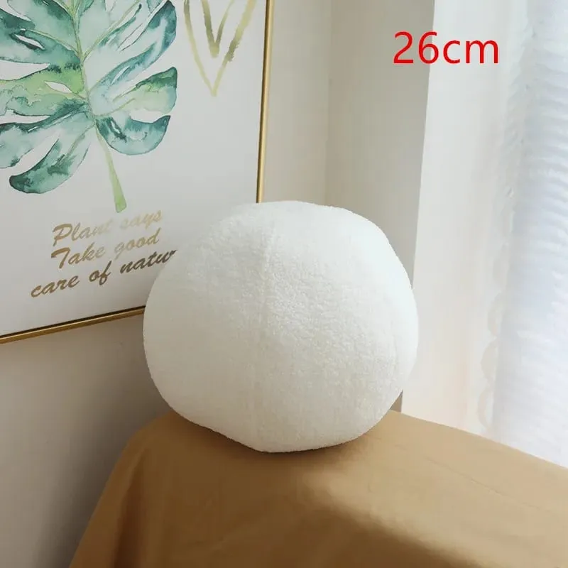 New Nordic Ball Solid Color Cushion Stuffed Flower Plush Pillow for Sofa Waist Office Cushion Kid Toy Gifts Home Decoration — image 10