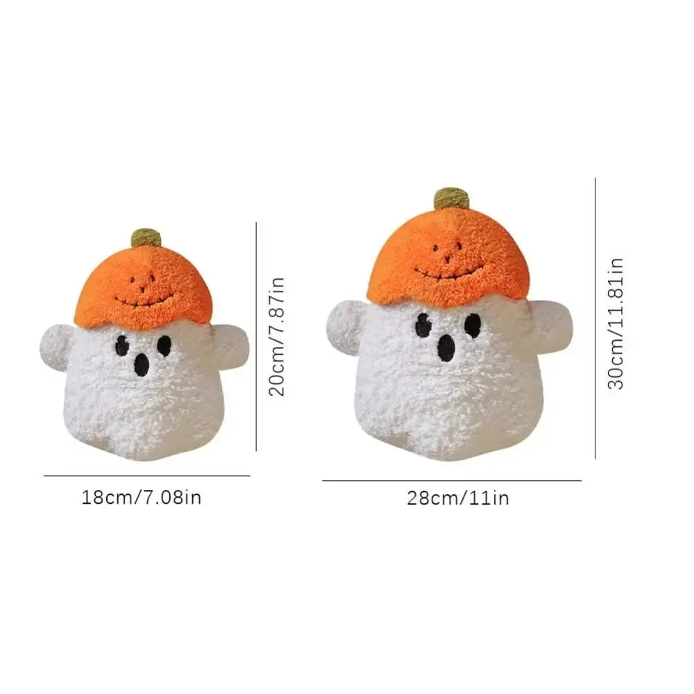 Cuscino decorativo fantasma abbracciabile Cuscino abbraccio Tessuto Imbottitura in cotone PP Cuscino di zucca Cuscino di Halloween per scrivania — image 7