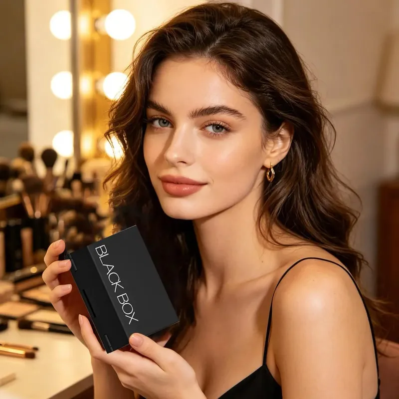 Kit di timbri per trucco per occhi Bellezza di lunga durata Timbro per ciglia inferiori Eyeliner e set di talpa Set di applicazioni antiscivolo per trucco per occhi