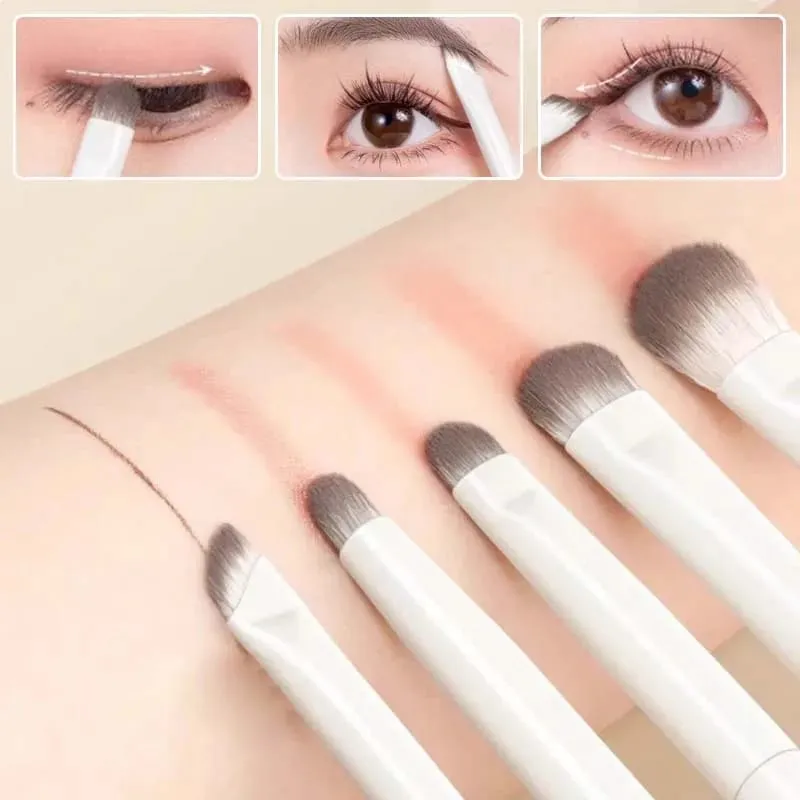 5/6/8/10 Stuks Make-Up Kwasten Set Professionele Zachte Oogmake-up Kwasten Contouren Oogschaduw Eyeliner Oog Detail Borstel Makeup Tools — image 3