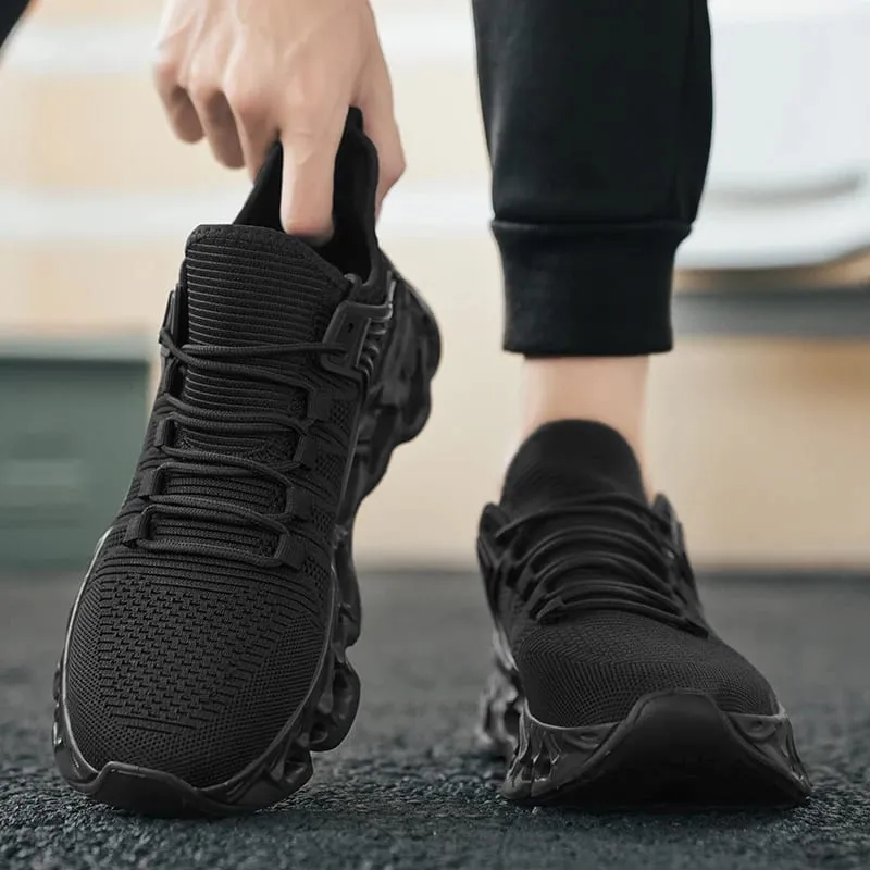 Sneakers Olahraga Mesh Lelaki Kasut Lari Ringan Selesa untuk Lelaki Tapak Lembut Tidak Licin Kasut Kasual Berjalan Luar — image 5