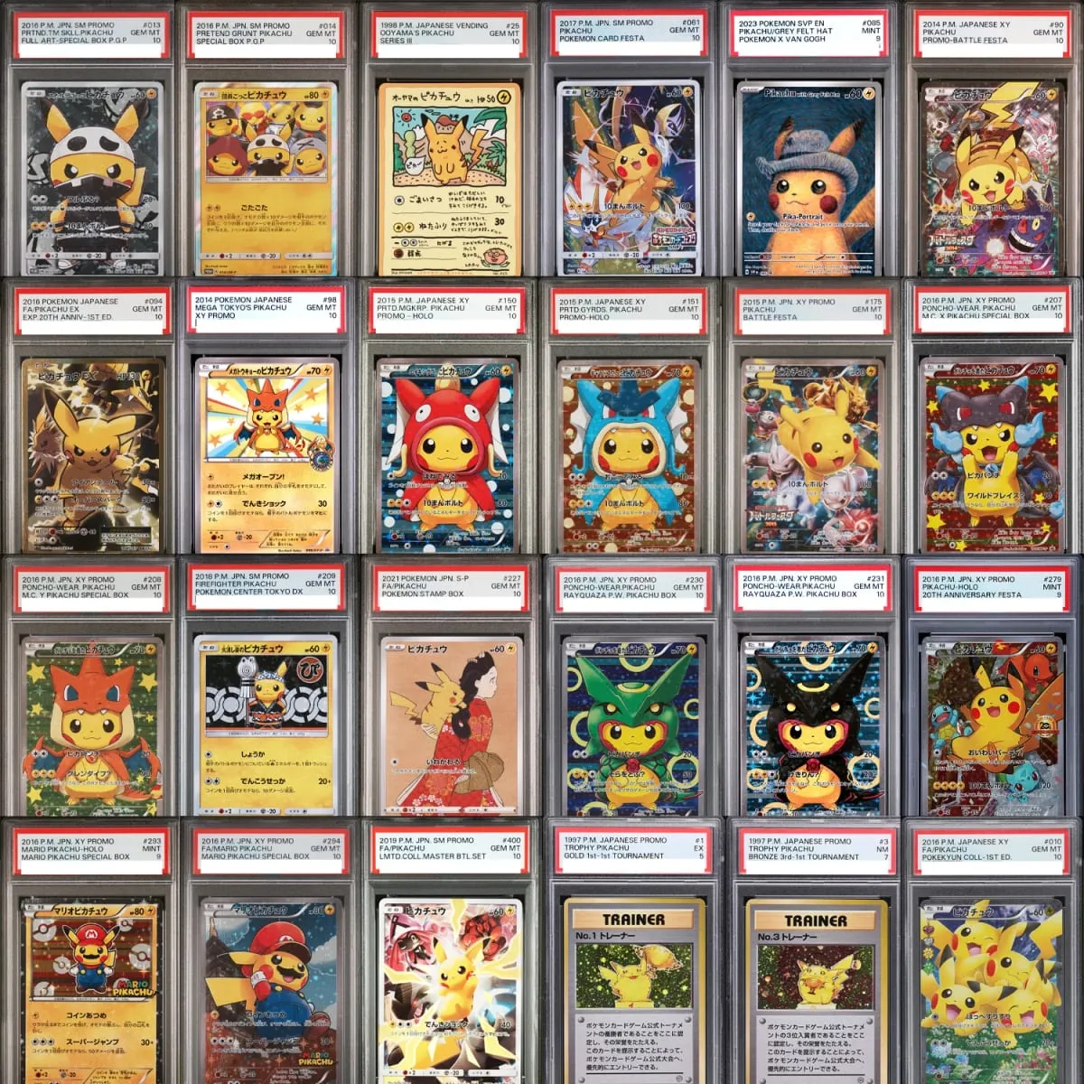 37-PCS PKM Card Collection Card Pikac Rare Set Grade Copy 10Points Rating Card Anime Game Collectible DIY Replica Card — image 1