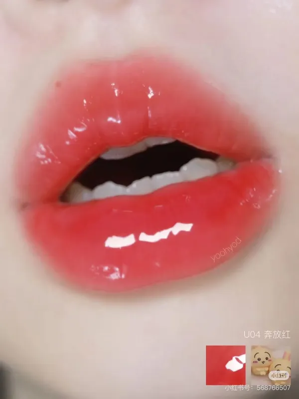 Pinkbear Single Blush Serbaguna Krim Cermin Lip Gloss Matte Lip Cream Air Kilauan cahaya Mekap Bibir Tahan Lama — image 3
