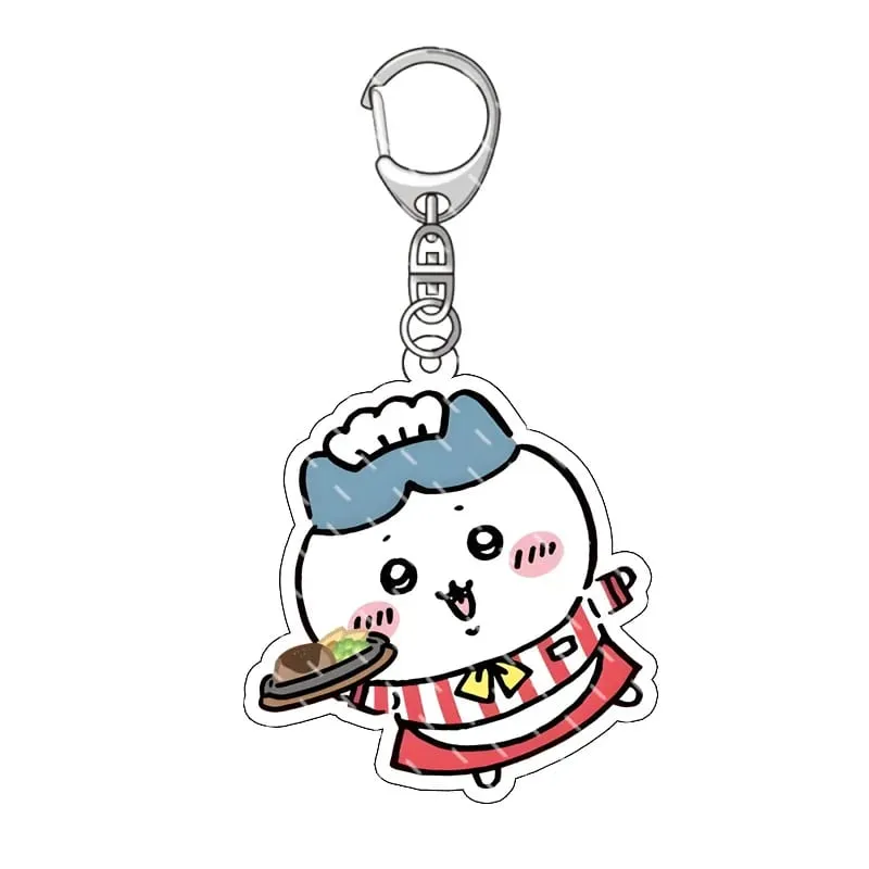 Yiji pendentif Anime bande dessinée acrylique périphérique porte-clés Hachiware Usagi mignon pendentif sac suspendu décoration décoration — image 3