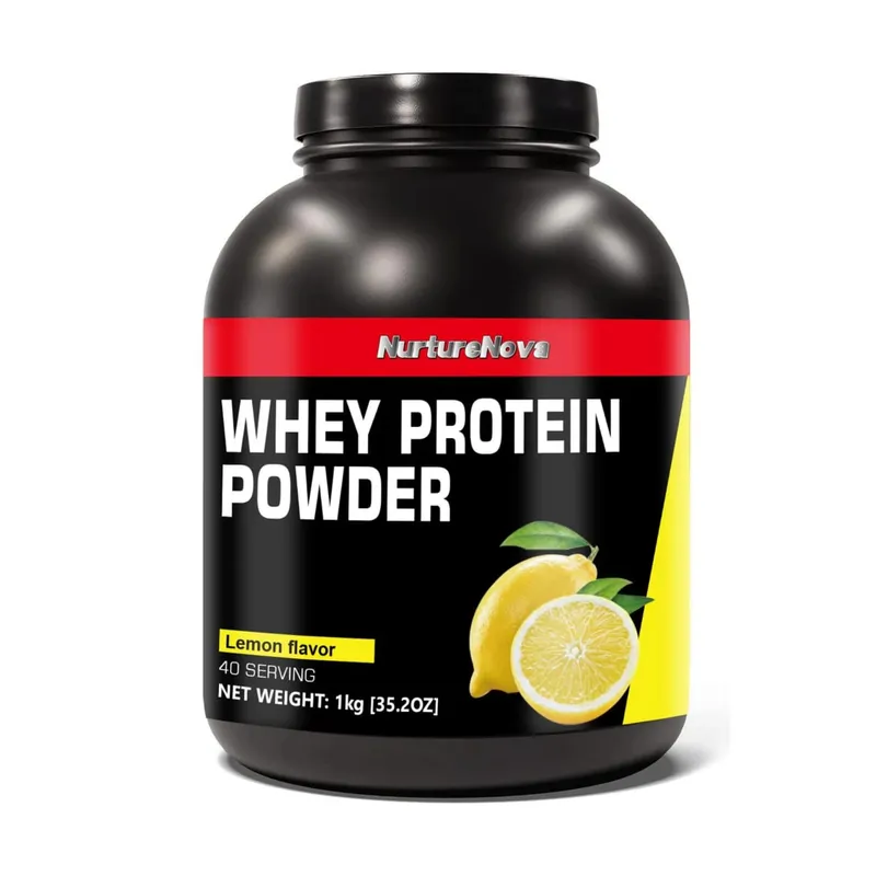 NurtureNova Whey Protein Powder 40 Hidangan Campuran Minuman Protein untuk Dewasa Coklat Matcha Perisa Strawberi Pemakanan Harian — image 11