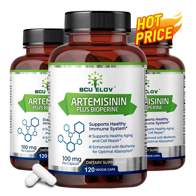 Yüksek Emilim Artemisinin 100 Mg Besin Emilimini Maksimuma Çıkarır Hücresel Onarımı ve Bağışıklık Güçlendirmeyi Destekler 120 Kapsül — image 5