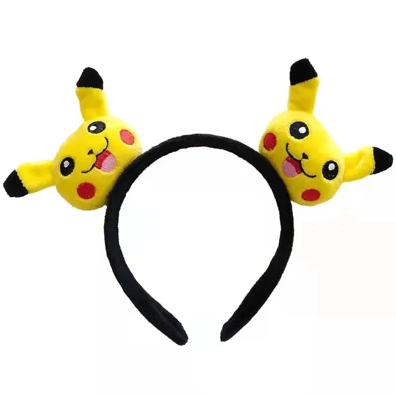 7 รูปแบบ Pikachu น่ารักอุปกรณ์เสริมผม Pokemon Headband Plus ตุ๊กตาแถบคาดศีรษะเชือกผมสายรัดข้อมือ Kawaii ของเล่นเด็กคอสเพลย์ของขวัญ — image 10