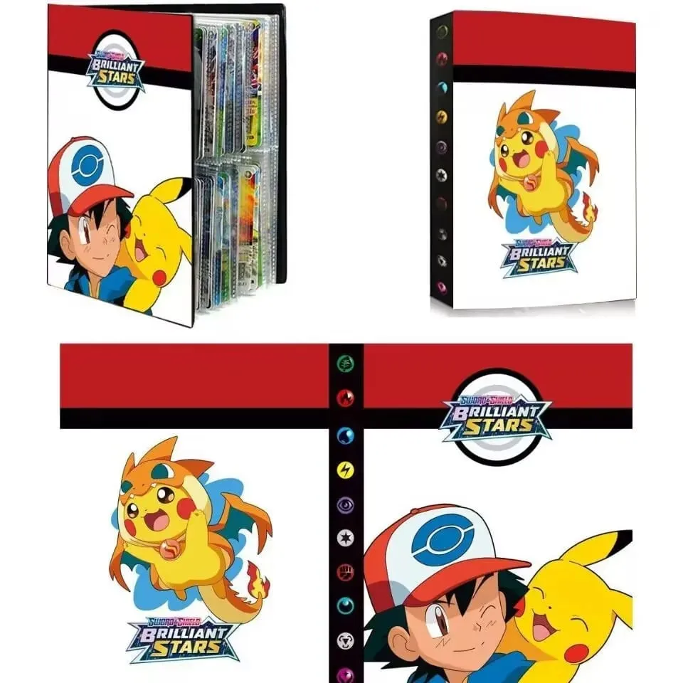 240 adet Yangın Ejderha Kartı ve Diablo-Fire Ejderha Kart Kitabı Charizard Kartları albüm kitap Oyun Kartı VMAX GX Tutucu Bağlayıcı Serisi Hediye — image 15
