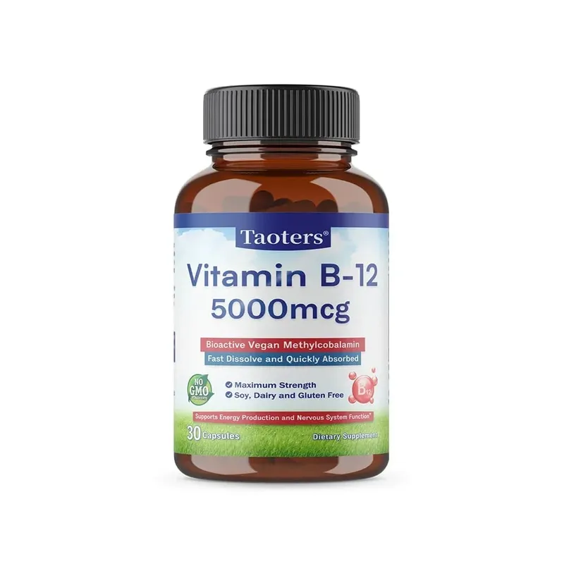 Vitamin B12 5000 Mcg - Kekuatan Ekstra - Suplemen untuk Mendukung Tingkat Energi Kejernihan Mental Kesehatan Sistem Saraf