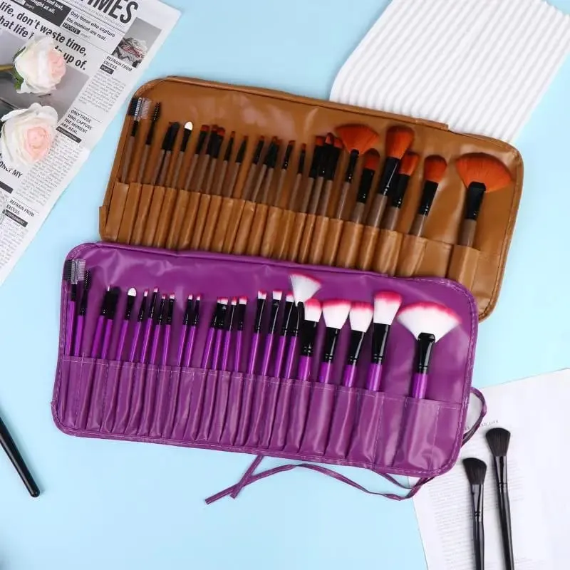 Set Berus Kecantikan 24Pcs Profesional Termasuk Semua Berus Mekap dengan Beg Penyusun untuk Penggunaan Peribadi dan PerjalananPanas — image 5