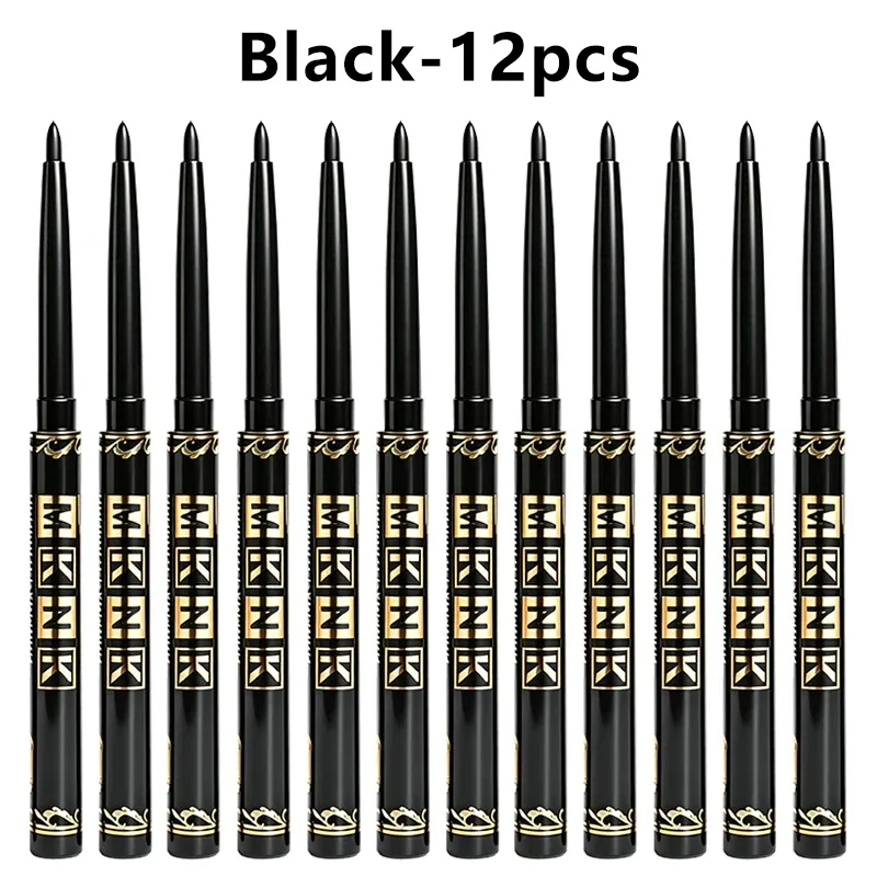 Schwarzbraune Eyeliner-Stifte, wasserfest, schweißfest und wischfest, mit einfachem Twist-Anwendungs-Eyeliner-Stift für kräftiges Augen-Make-up — image 11