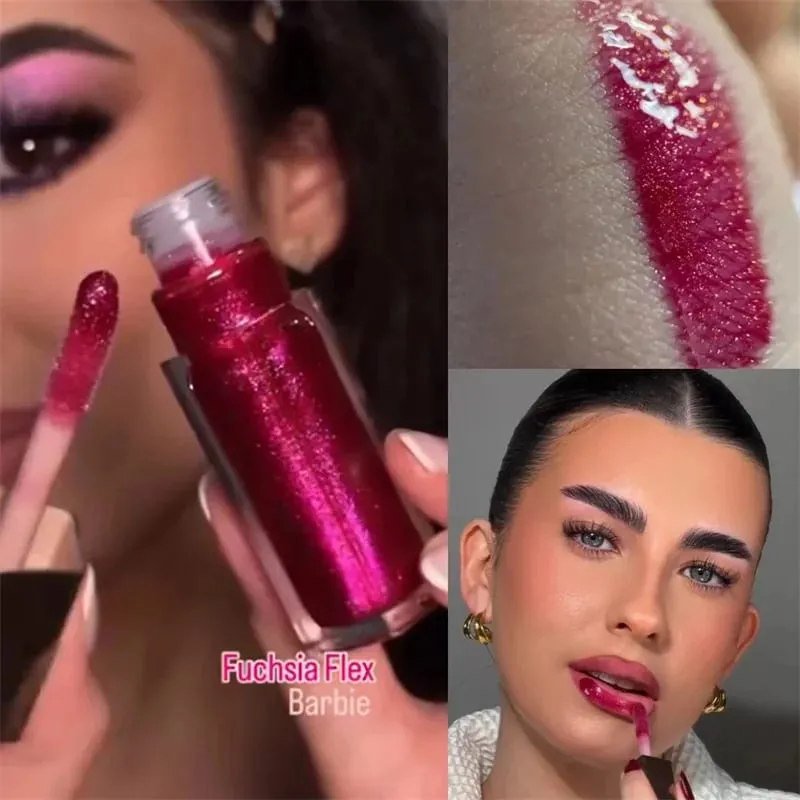Hot Fenty Beauty Lipgloss Lippenstift Wasserglanz Highlight Mirror Lasting FUSSY HEAT RIRI Funkelnde, charmante, feuchtigkeitsspendende Lippenpflege — image 12