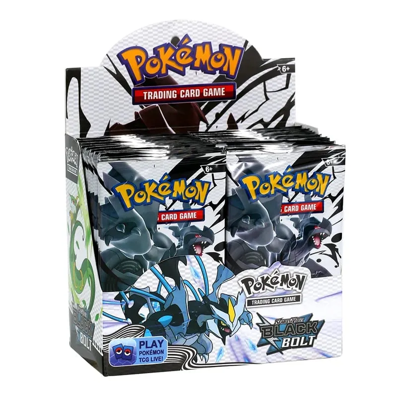 360 Cái/bộ Pokemon Thẻ Tiến Hóa MEGA Hỗn Loạn Tăng Hình Lăng Trụ Diễn Biến Đen Bu Lông Tiếng Anh Tăng Áp Trận Giao Dịch Thẻ — image 9
