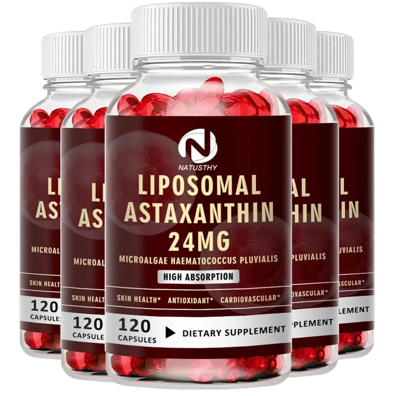 Haematococcus Pluvialis Kapsułka z astaksantyną - Liposomalna astaksantyna 24 mg - Naturalny przeciwutleniacz Zdrowie skóry i oczu oraz zdrowie układu odpornościowego — image 9