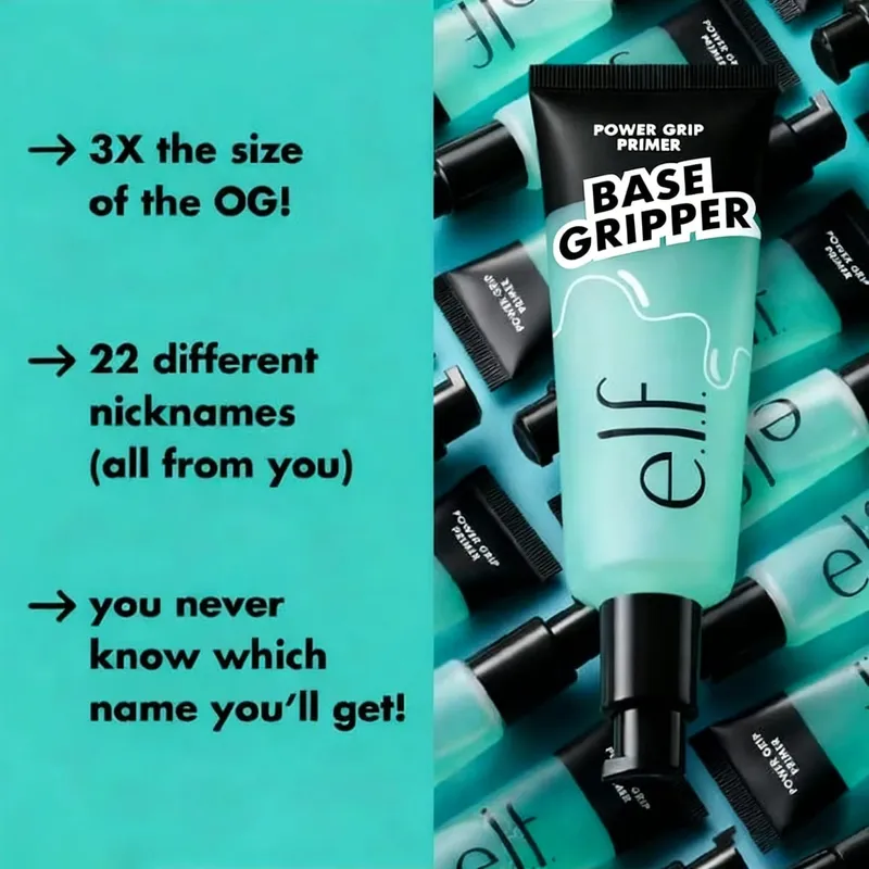 Produk Mekap ELF Mencerahkan Foundation Cecair Gam Power Grip Kawalan Minyak Primer Tidak berminyak 8 Jam Tanpa Menanggalkan Solekan — image 7