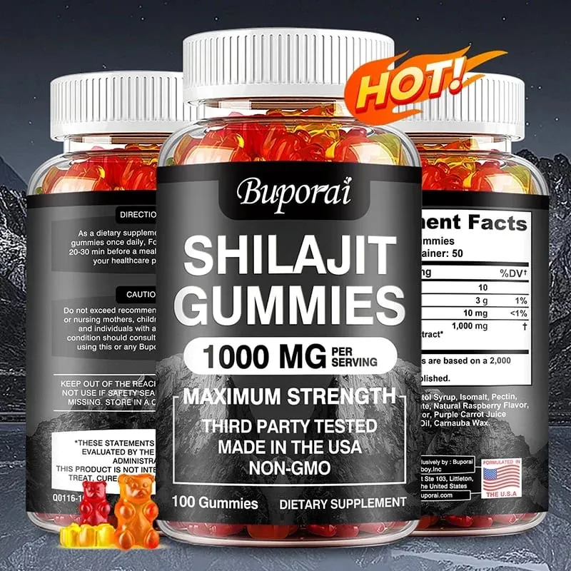 Shilajit Gummies - Memori Tingkat Energi dan Dukungan Fokus Meredakan Stres Kesehatan Secara Keseluruhan — image 2
