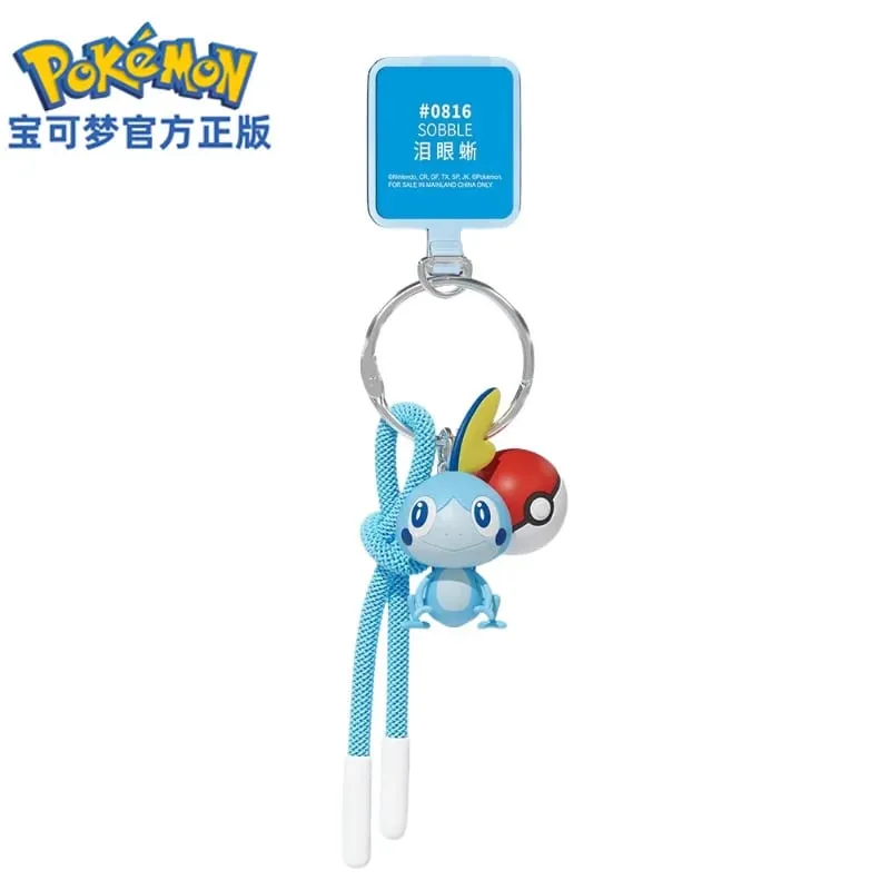 Genuine Pokemon Scorbunny Keychain Grookey Riolu Sobble Wobbuffet Cubone Anime Action Figure Toy Keyring Fragrance Pendant Gift — image 11