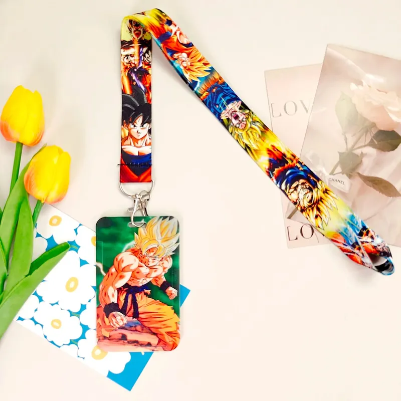 Dragon Ball Credential Holder Japanese Anime Lanyards for Key Neck Strap For Card Badge Gym Keychain Keyring Accessories Gifts — image 8