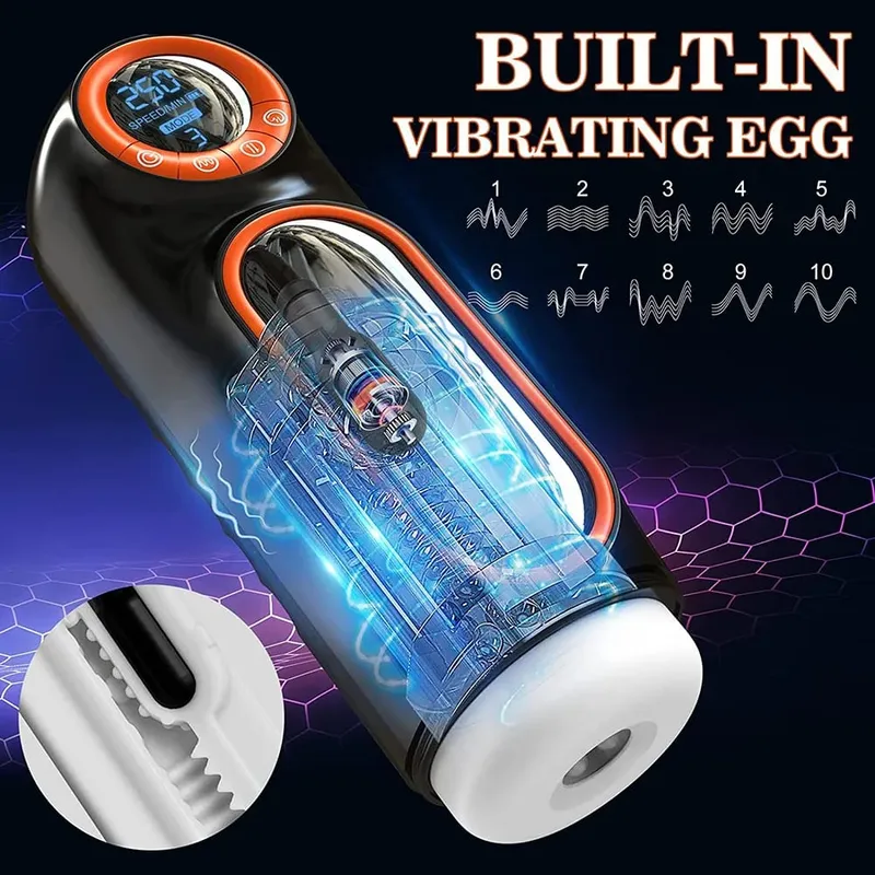6 in1 Tự Động Kính Thiên Văn Hút Rung Masturbators Cho Nam Âm Hộ Âm Đạo Cho Nam Thật BF Đồ Chơi Tình Dục Cho Nam — image 2