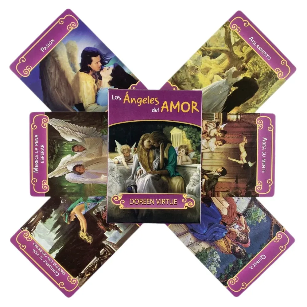 Spanish Los Angeles Del Amor Oracle Cards Tarot Deck Board Games For Party — image 6