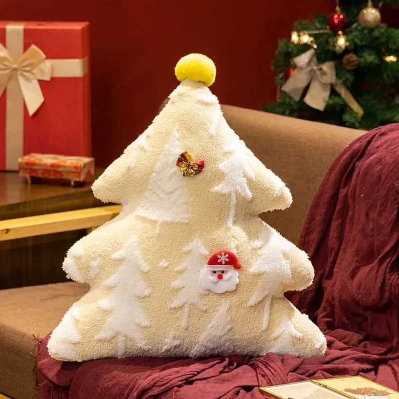 1PC Christmas Tree ตุ๊กตาโยนหมอนโซฟาเบาะ Home Christmas Party ตกแต่งฤดูหนาวของขวัญ