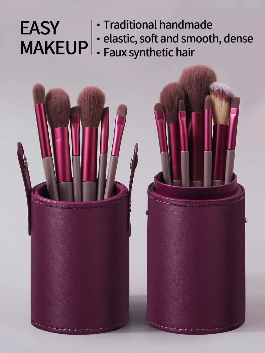 13PCS Set Berus Mekap Profesional Berus Makeup Foundation Gebu Lembut Pembayang Mata Concealer Blending Blush Brush Kabuki Alat Kecantikan Wanita — image 3