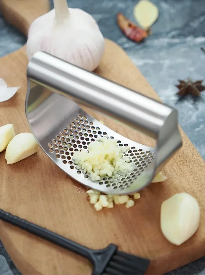 Exprimidor Manual de ajo de acero inoxidable mejorado, triturador basculante de jengibre y ajo, herramientas para cortar ajo, utensilios de cocina — image 8