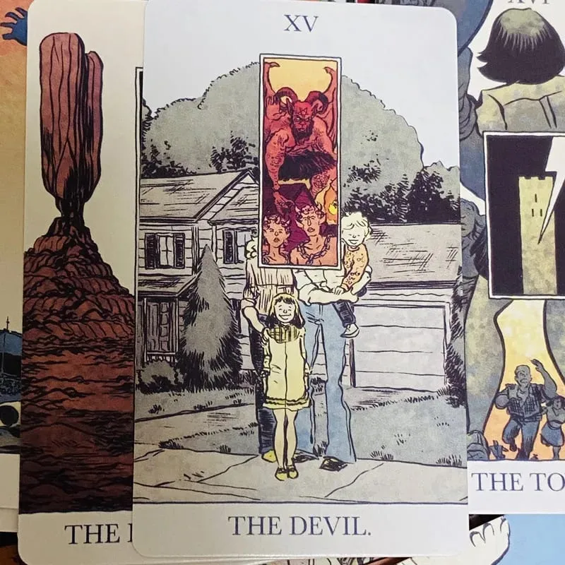 เปิดตัวไพ่ทาโรต์ 80 ชิ้นภาษาอังกฤษ Fortune Telling Tarot Deck ครอบครัวพักผ่อนตารางเกม (พิเศษ 2 ใบ) — image 4