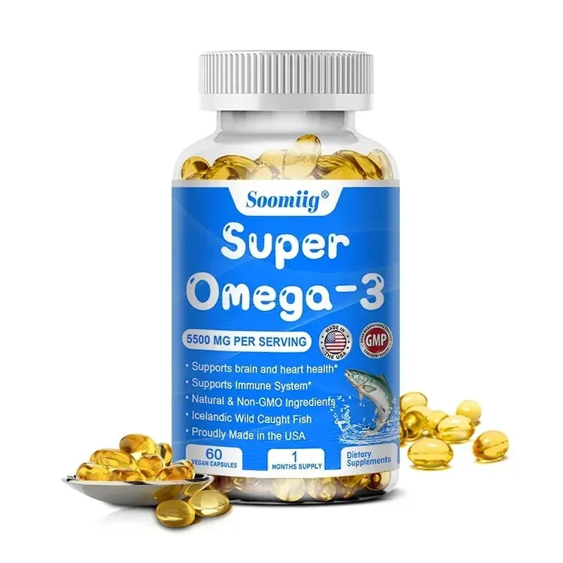 น้ำมันปลาโอเมก้า 3 - พร้อม DHA & EPA - รองรับระบบประสาทสมอง หัวใจและหลอดเลือด สุขภาพผิว สารต้านอนุมูลอิสระ - 120 แคปซูล — image 9