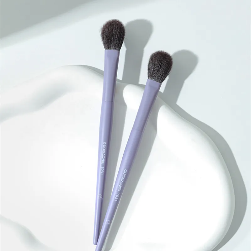 1 brocha para colorete púrpura súper suave, brocha para sombra de ojos y contorno de base, brocha para resaltar cejas y sombras, brochas de maquillaje — image 1